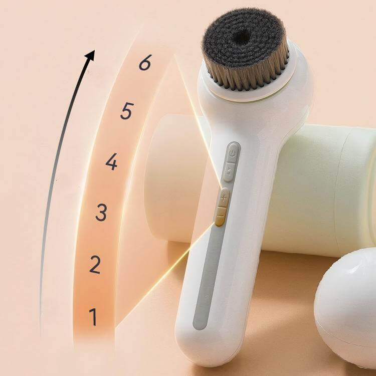 360° Rotating Facial Cleansing Brush Set - 3 Brush Heads