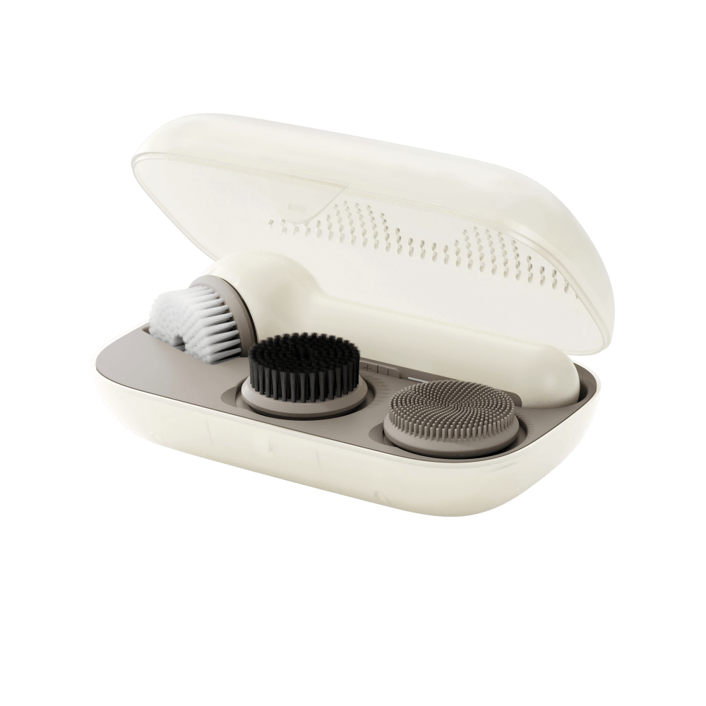 360° Rotating Facial Cleansing Brush Set - 3 Brush Heads - TOUCHBeauty