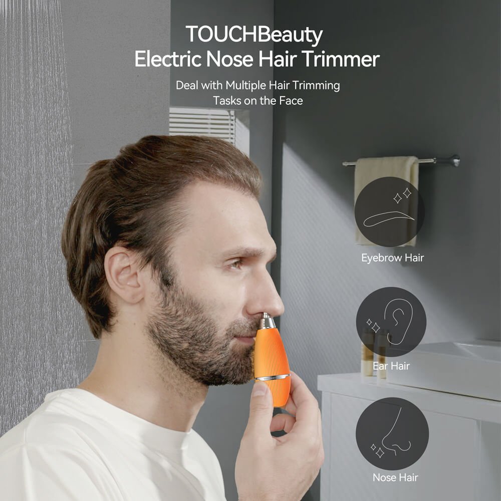 Electric Nose Hair Trimmer - Smart Touch Activation - TOUCHBeauty