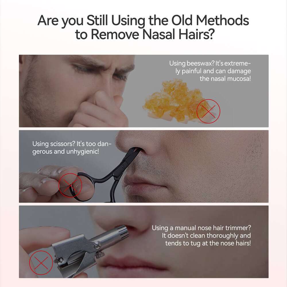 Electric Nose Hair Trimmer - Smart Touch Activation - TOUCHBeauty