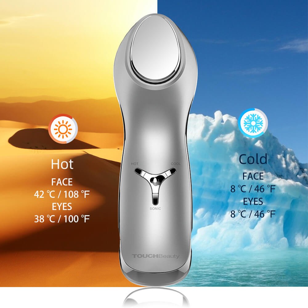 Hot & Cool Skin Device – Advanced Facial & Eye Rejuvenation - TOUCHBeauty