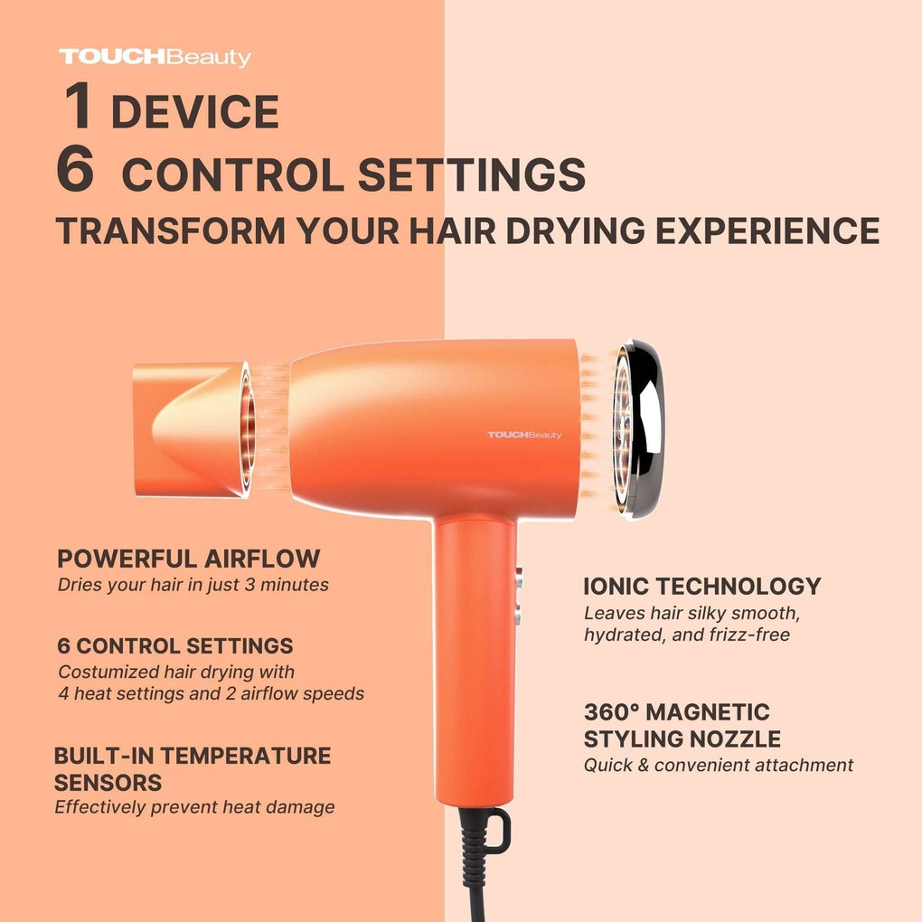 Ionic Hair Dryer | TOUCHBeauty SILKY - TOUCHBeauty