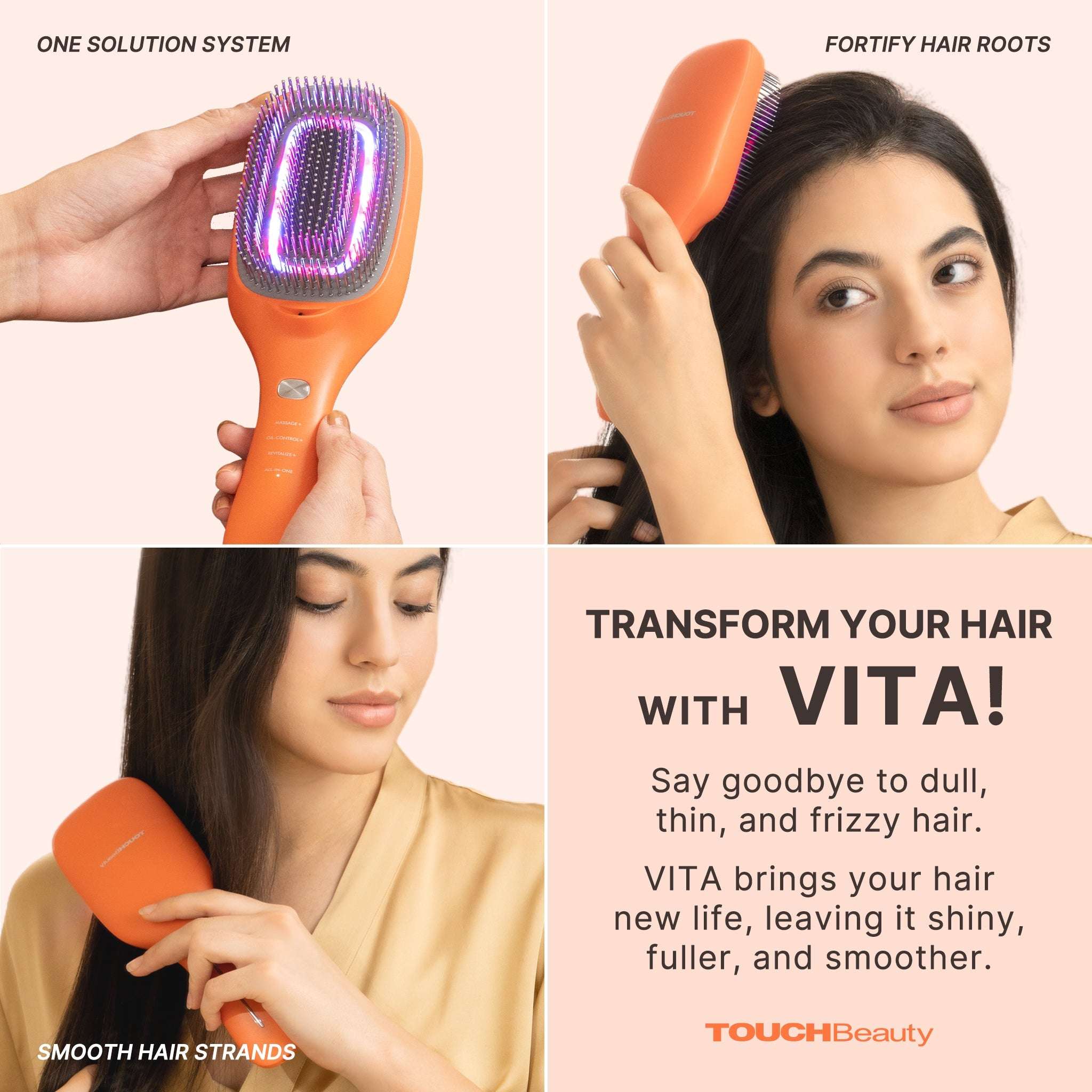 Laser Comb & Scalp Massager | TOUCHBeauty VITA - TOUCHBeauty