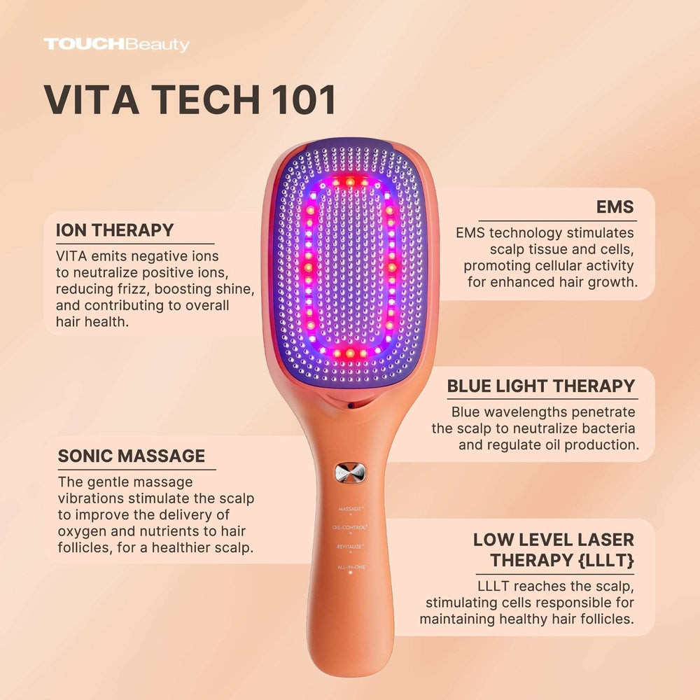 Laser Comb & Scalp Massager | TOUCHBeauty VITA - TOUCHBeauty
