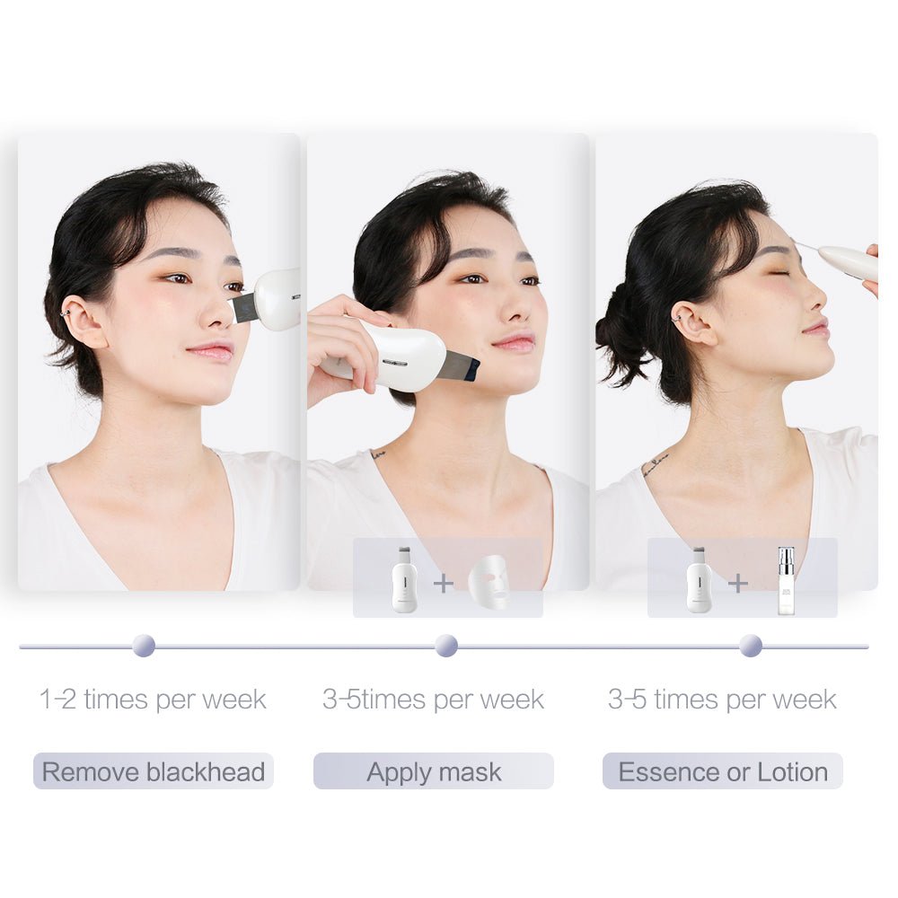 3 - in - 1 Ultrasonic Facial Skin Spatula | Deep Clean, Lift & Revitalize Skin - TOUCHBeauty