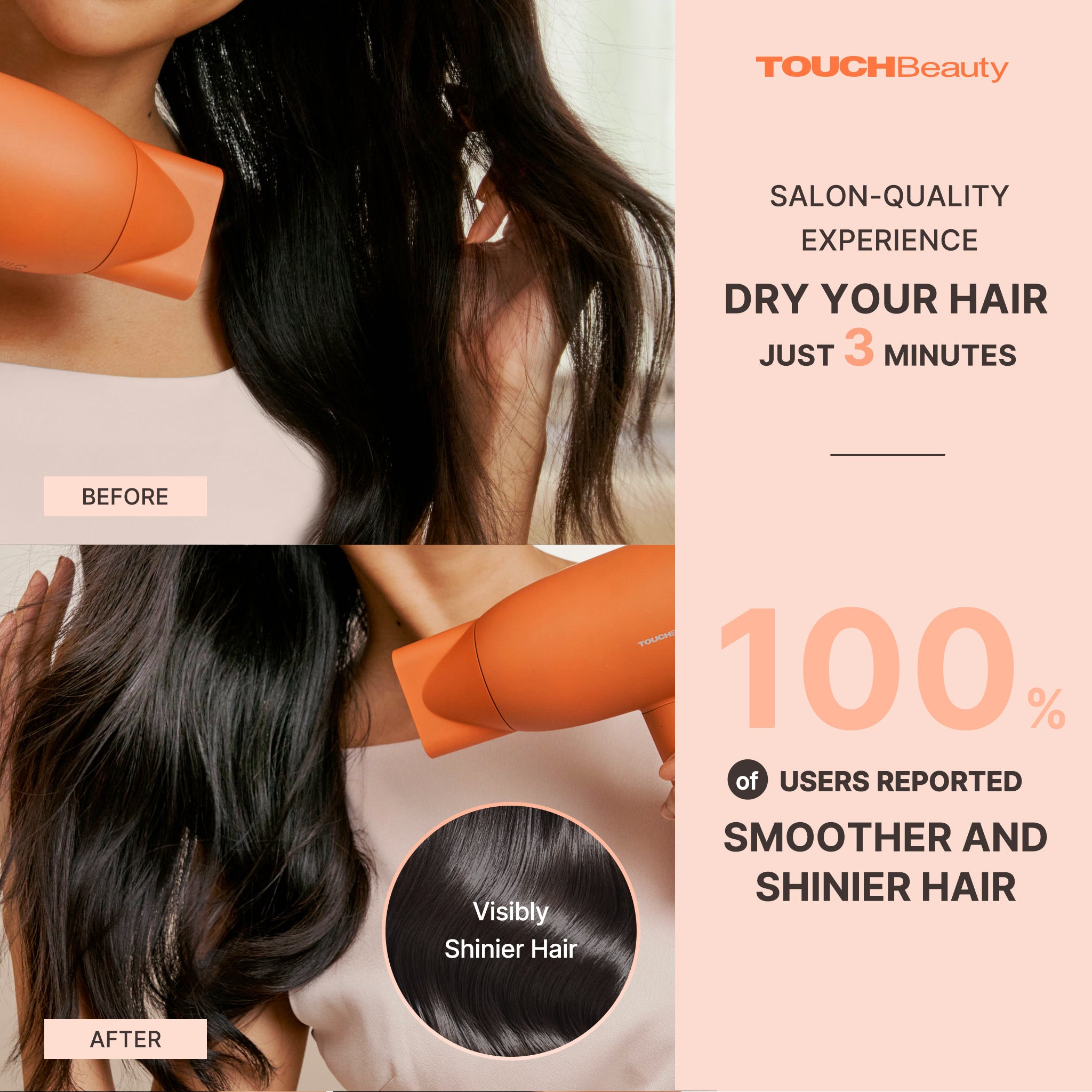 TOUCHBeauty SILKY | Ionic Hair Dryer