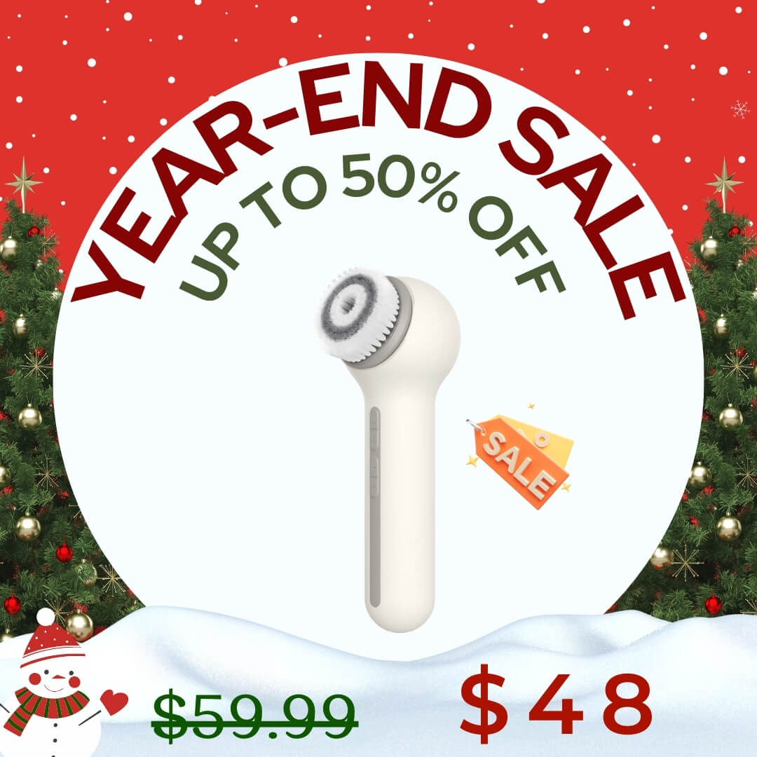 360° Rotating Facial Cleansing Brush Set - 3 Brush Heads - TOUCHBeauty