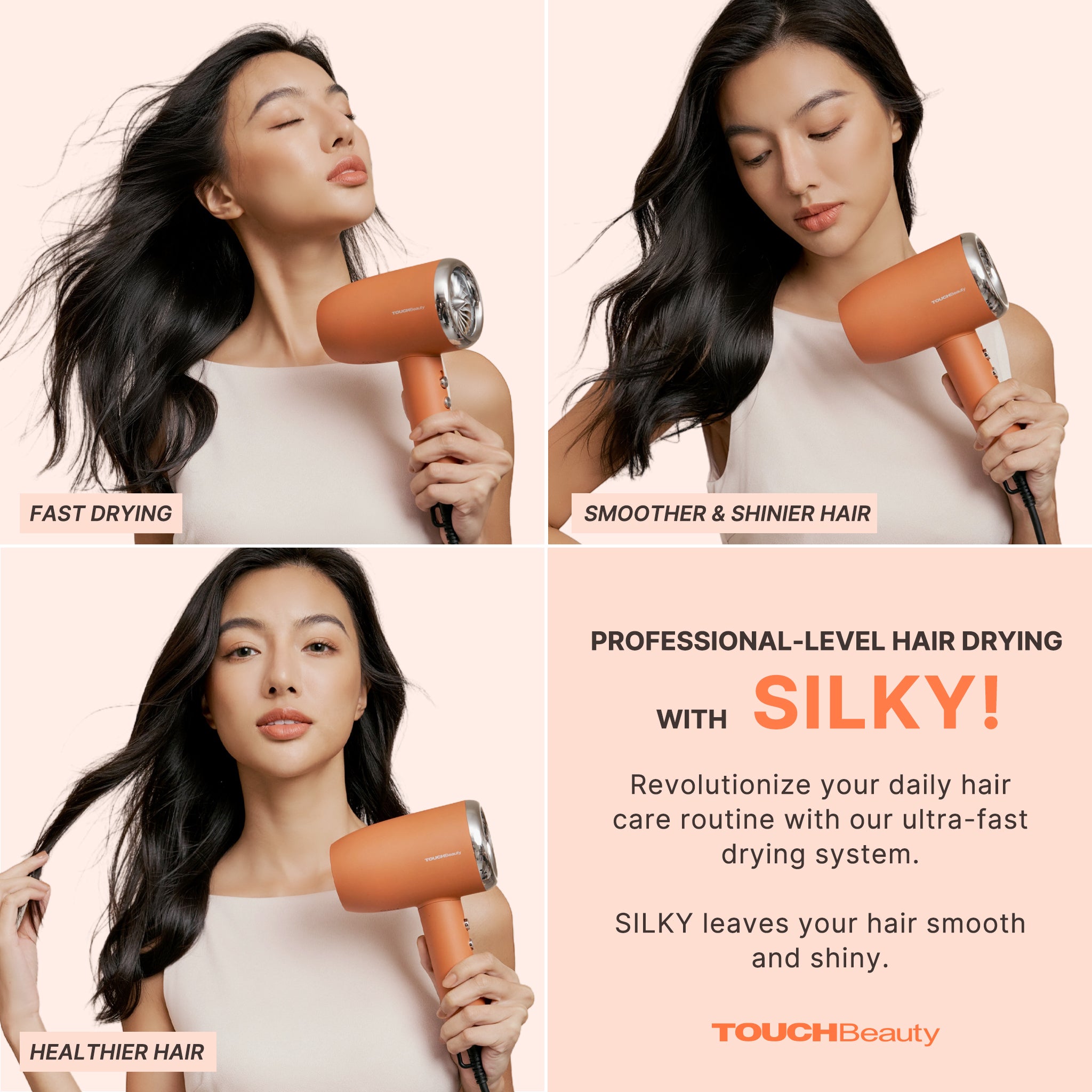 TOUCHBeauty SILKY | Ionic Hair Dryer