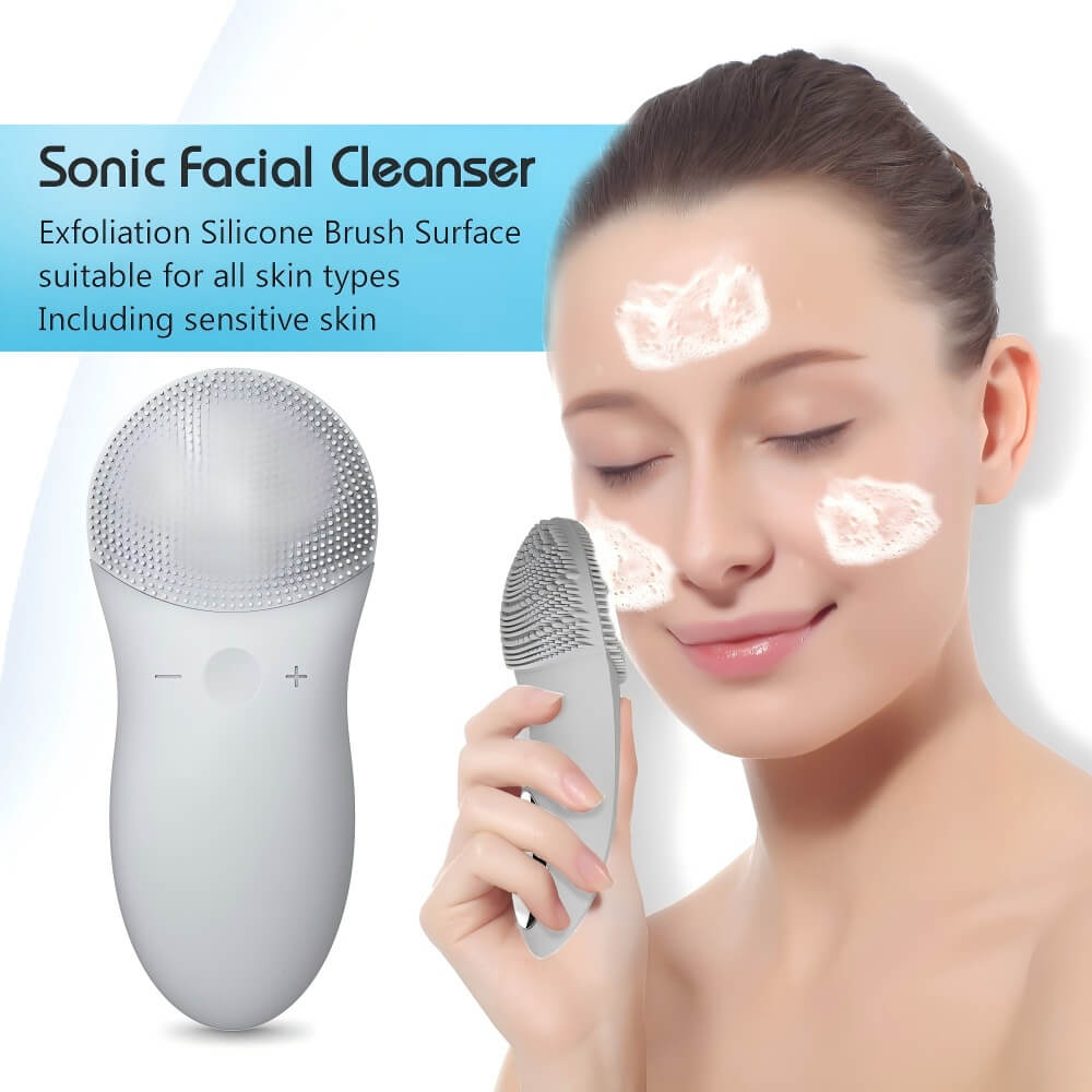 Sonic Facial Cleanser | Silicone Face Cleansing Massager I Firming