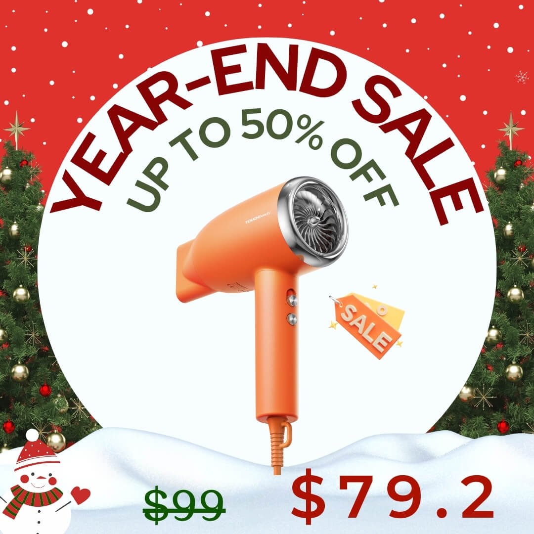 TOUCHBeauty SILKY Ionic Hair Dryer | Fast Drying, Smooth Finish, Heat Protection - TOUCHBeauty