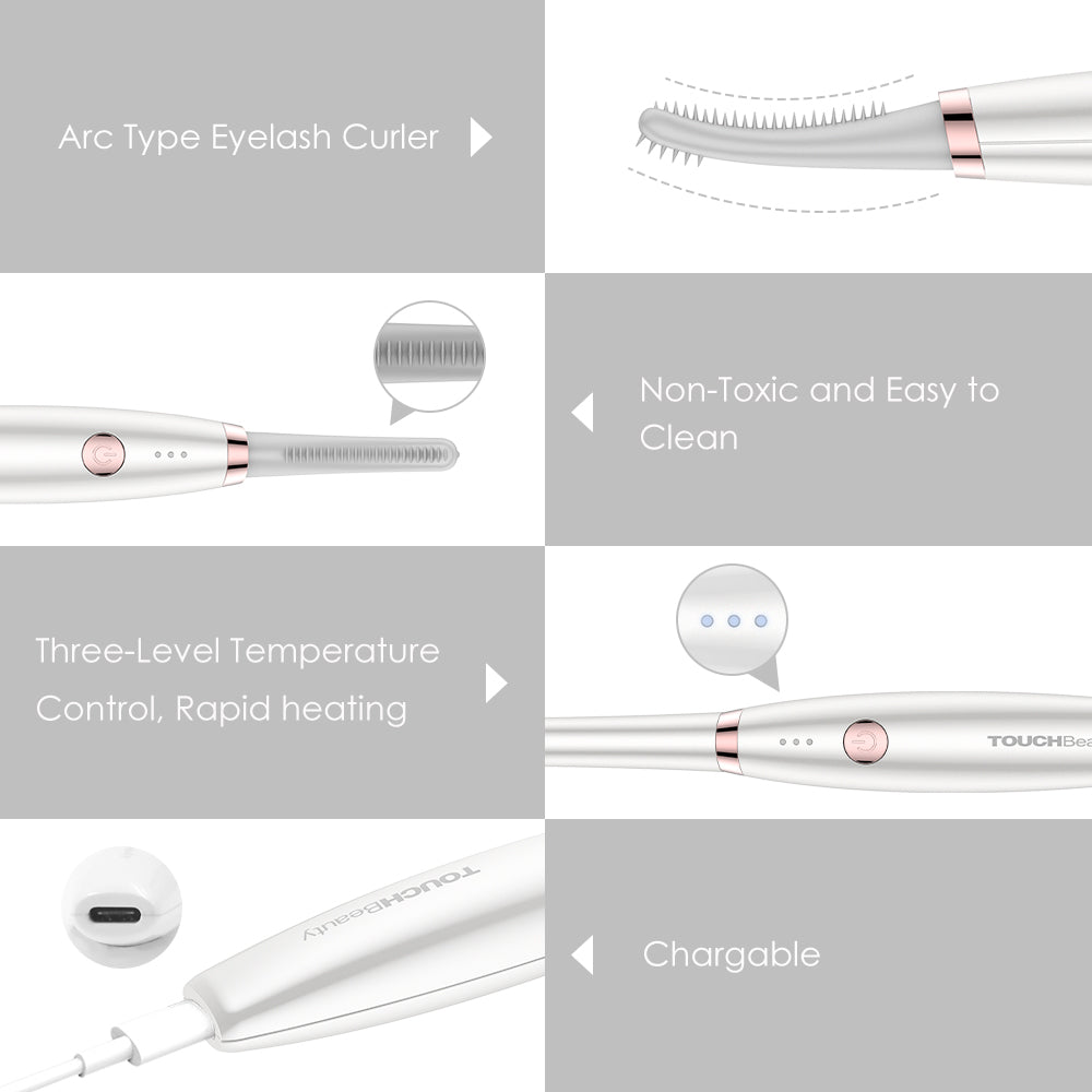 Silicone Heated Eyelash Curler - TOUCHBeauty